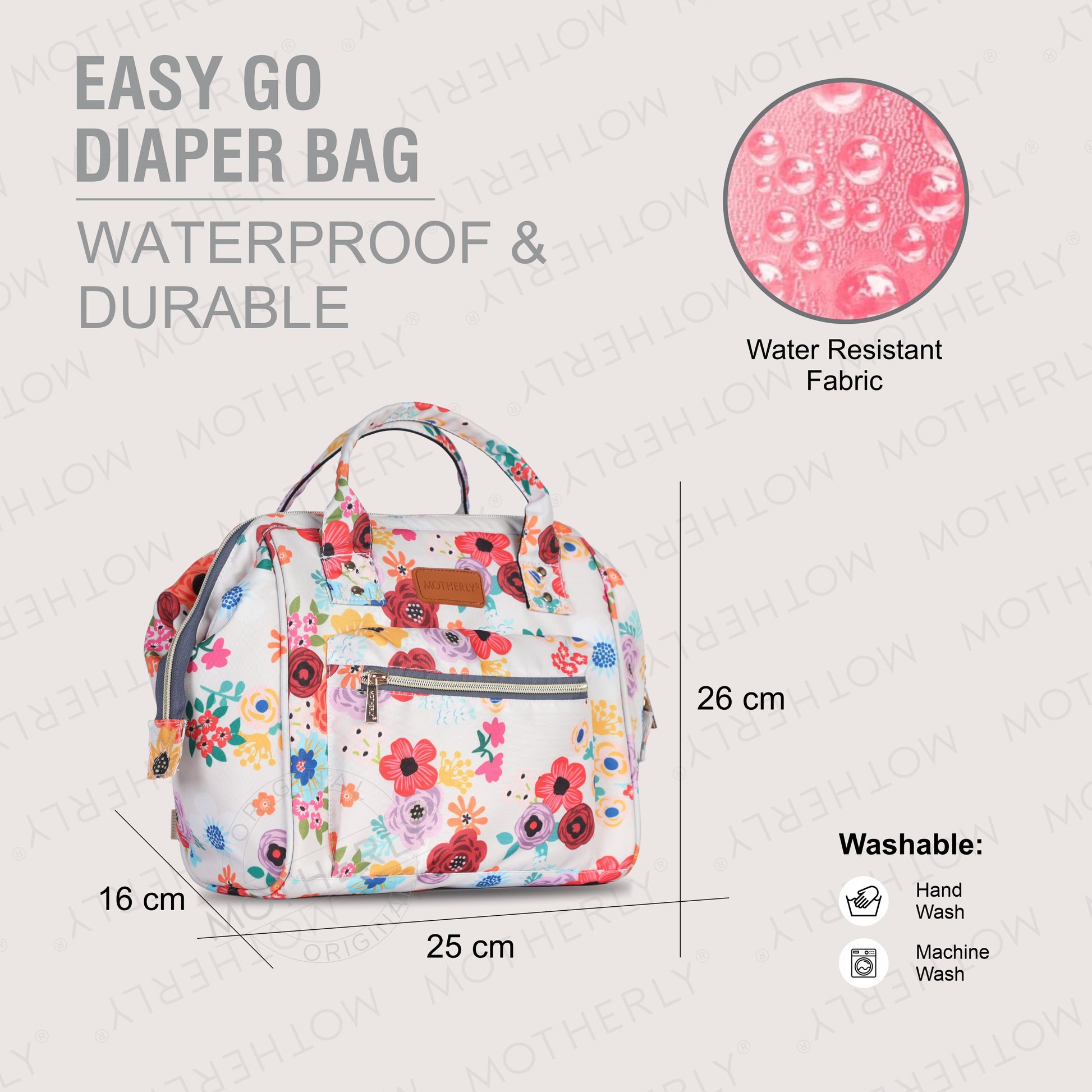 Motherly Nano Diaper Bag for Mothers | Small Diaper handbag for mom for Travel - MOTHERLY
