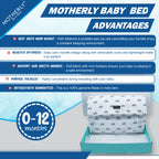 Motherly Portable Baby Bed | Travel Friendly infant Sleeping Bedding Set | Sleeping Bed for Kids - MOTHERLY