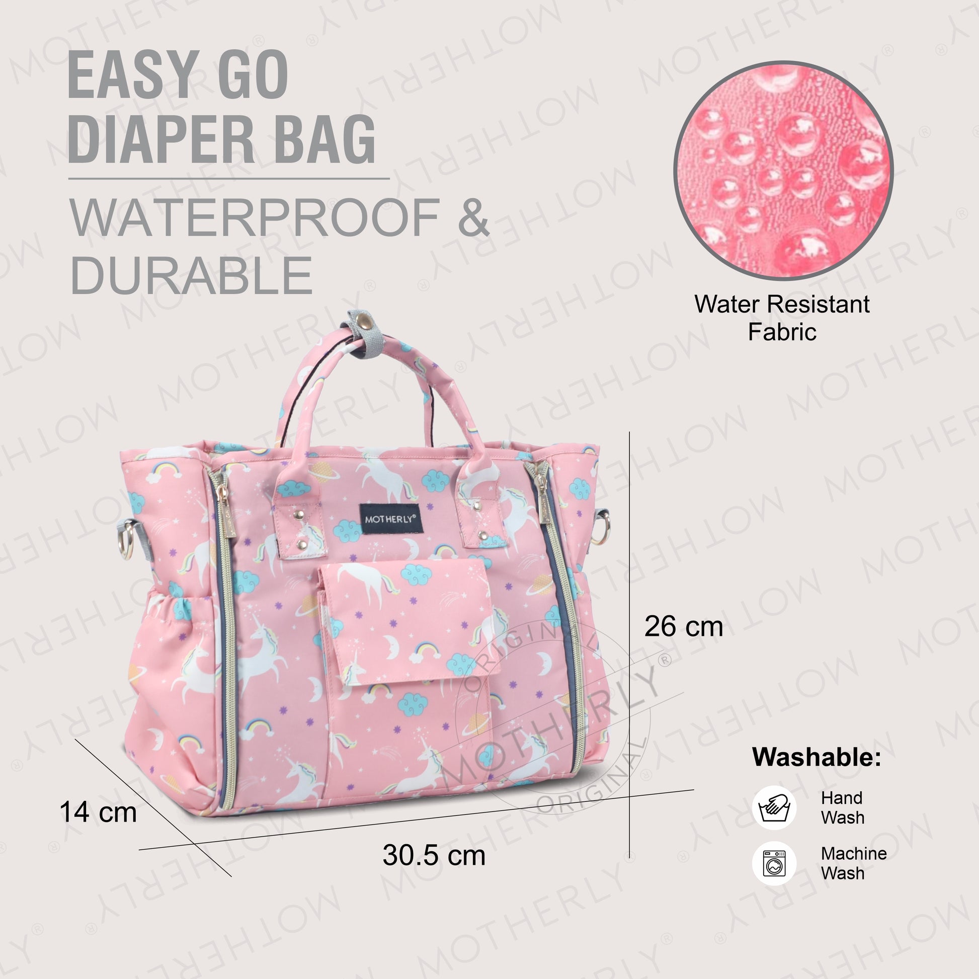 Motherly Womens Stylish Diaper Bag Mummy Bag Handbag - MOTHERLY