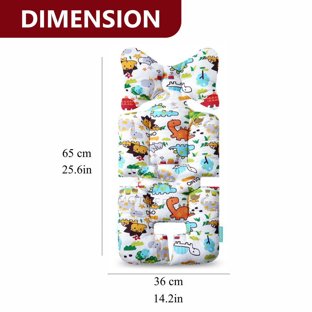 Motherly Baby Stroller Seat Cushion for Strollers, Car Seat & Chair, Breathable, Multi-purpose All-in-one Infant Carriage Cushion, High Chair Seat Cushion, Push Chair Stroller Cushion - MOTHERLY