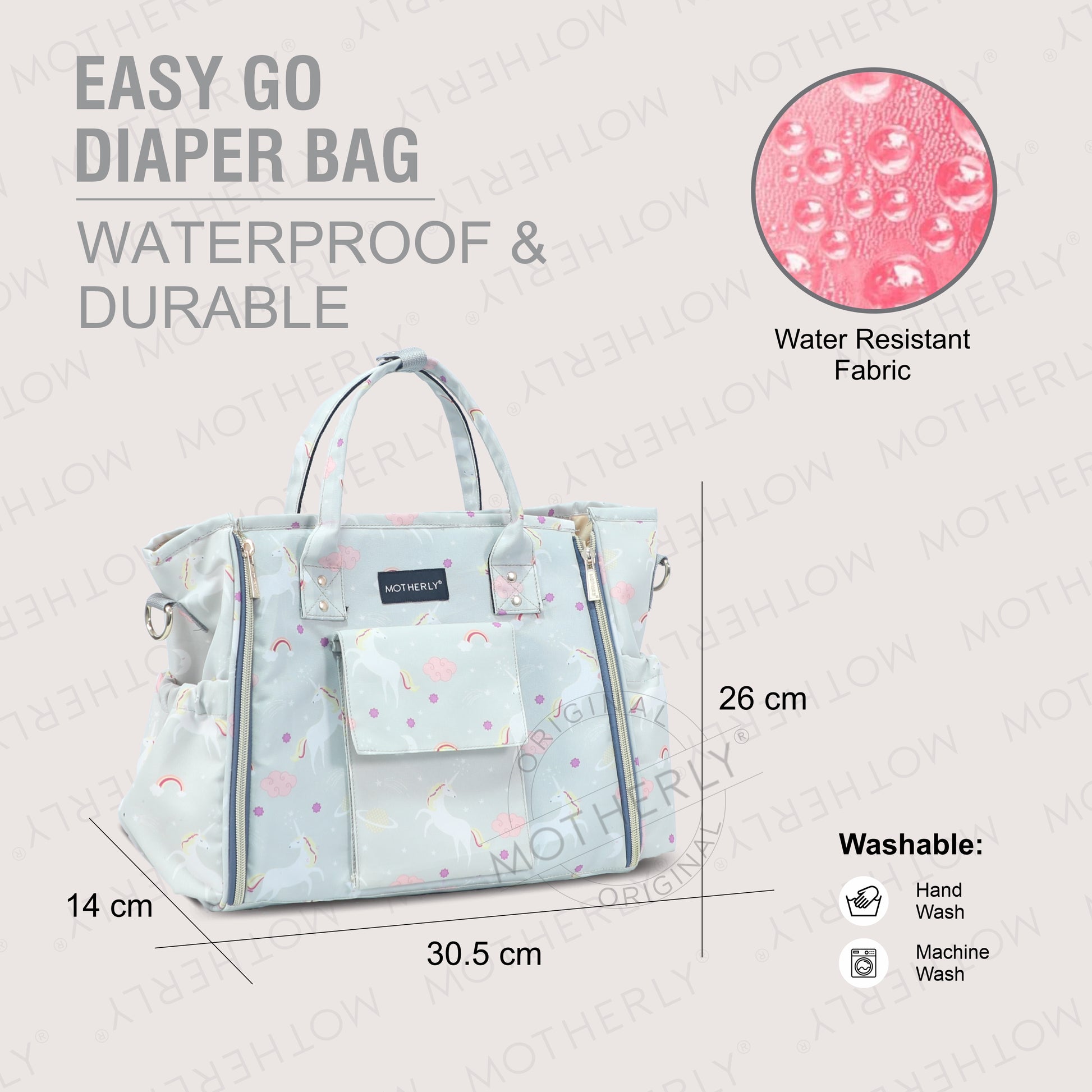 Motherly Womens Stylish Diaper Bag Mummy Bag Handbag - MOTHERLY