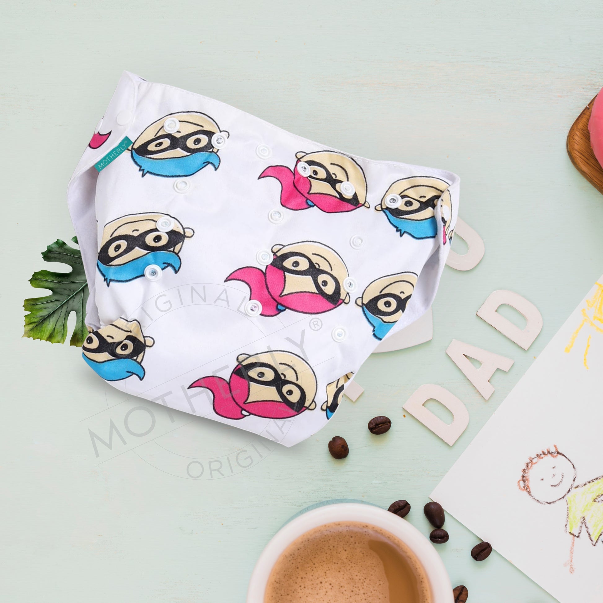 Motherly Newborn Baby Reusable Cloth Diapers, Infant Diaper Nappies Pack of 2 - MOTHERLY