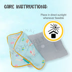 Motherly Mustard Seed Pillow for Newborns (0–12 Months) – Neem-Coated, Cotton Head Shaping Pillow for Gifting - Swimming