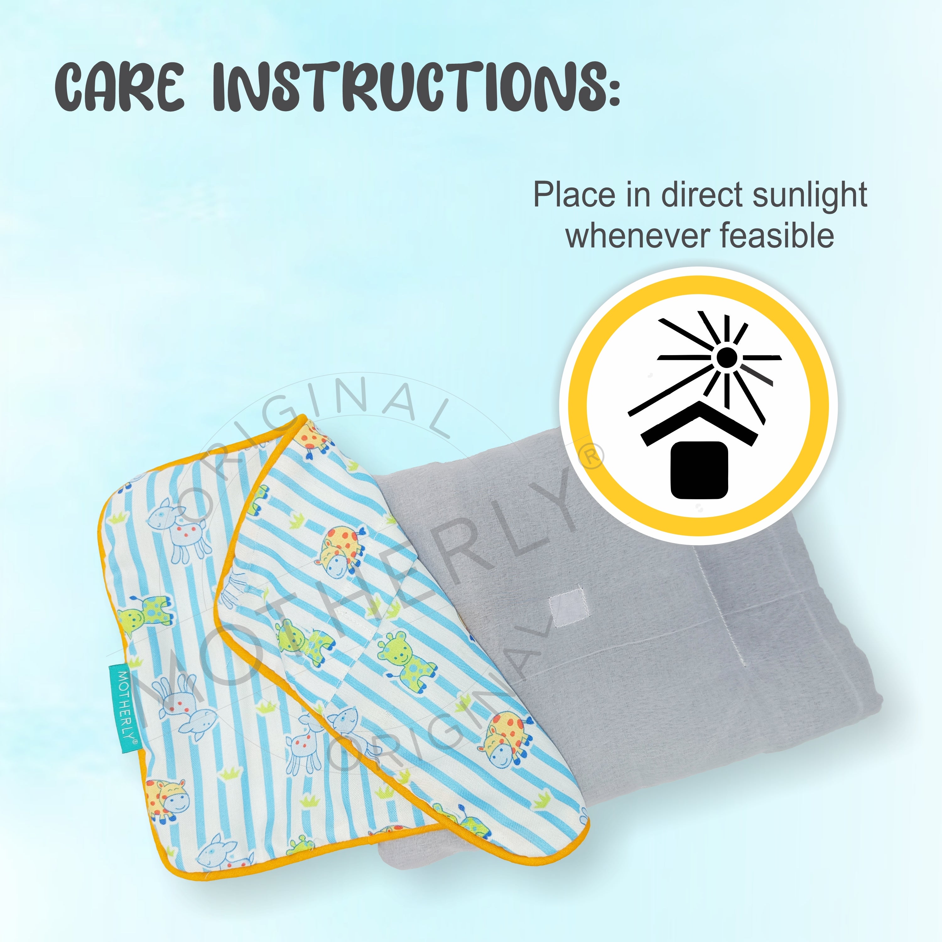 Motherly Mustard Seed Pillow for Newborns (0–12 Months) – Neem-Coated, Cotton Head Shaping Pillow for Gifting - Animal