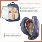 Motherly Solid Color Diaper Bag for Mothers for Travel, Maternity Bag for Newborn Baby, Mothers Travelling Bag, Multiple Pocket Water Resistant Baby Bag, Hospital Bag for moms with Offers - MOTHERLY