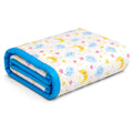 Motherly Muslin Blanket Design Reversible Stroller Cover for Newborn Baby & Toddler, Breathable Soft All Season/All Weather AC Blanket for Infant, Crib Mattres (110x90 cm, 0-24 Month)