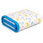 Motherly 4-Layer Muslin Baby Blanket – All-Season Swaddle Wrap for Newborns (110x90 cm)