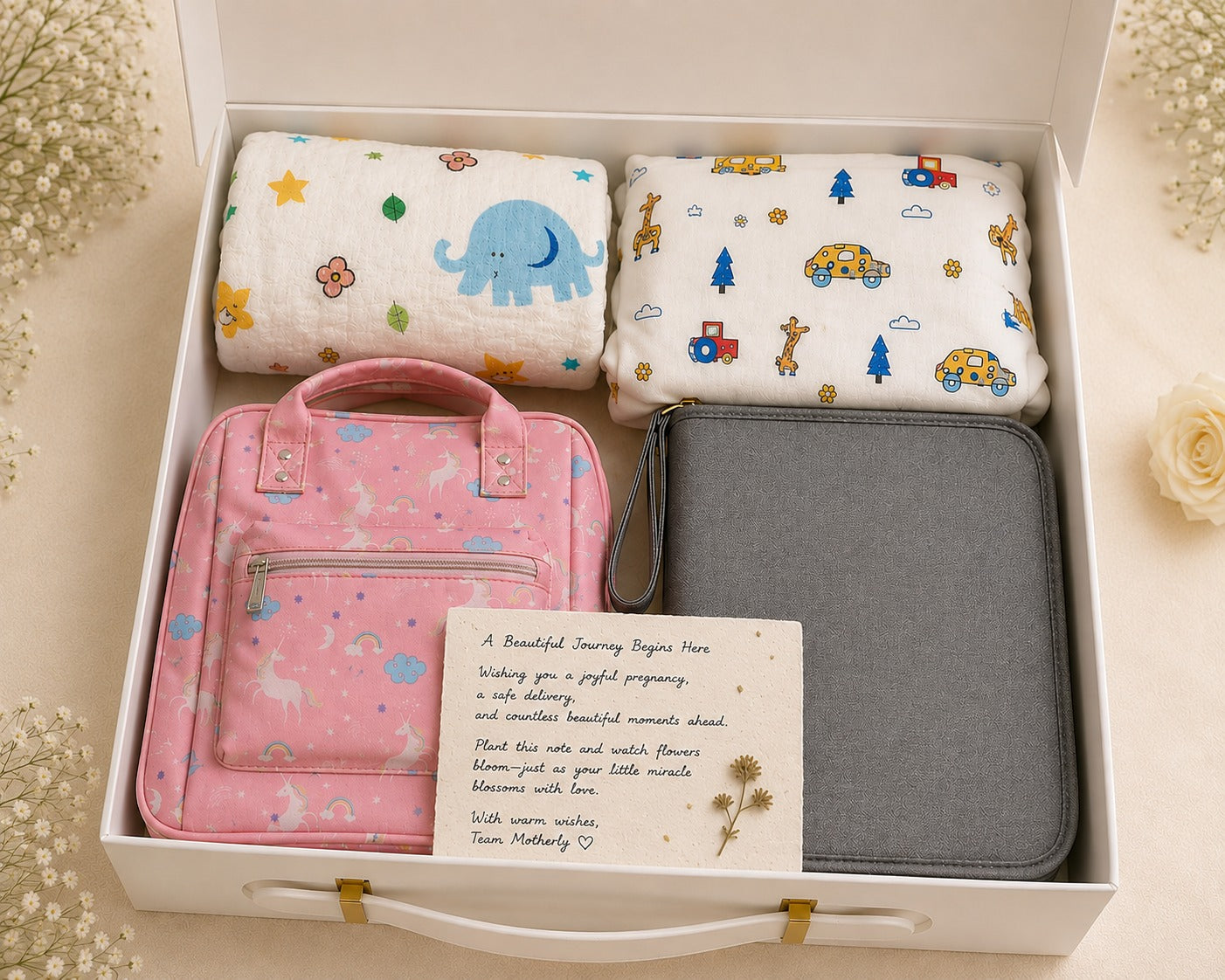 Motherly Baby Shower Keepsake Box – Premium