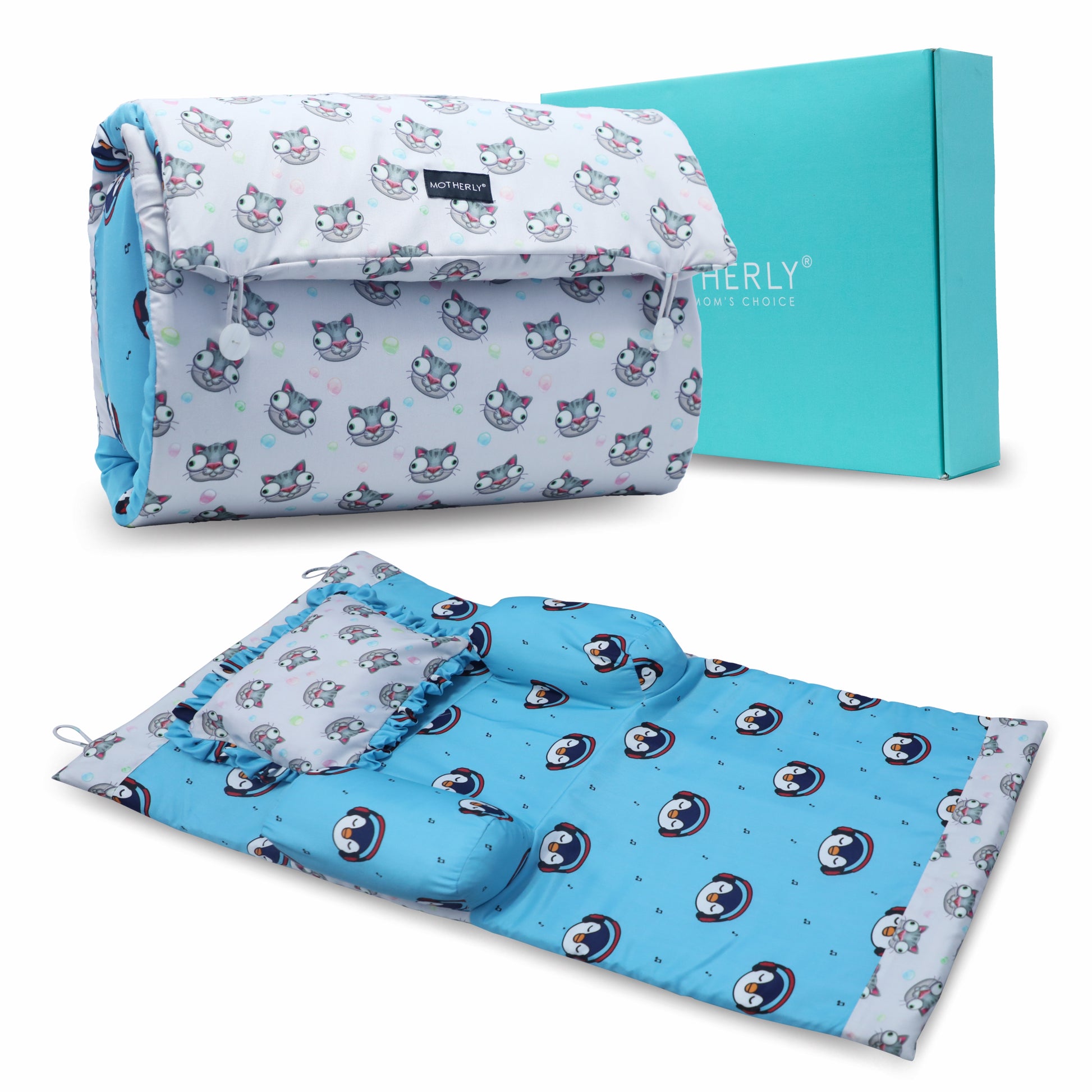 Motherly Portable Baby Bed | Travel Friendly infant Sleeping Bedding Set | Sleeping Bed for Kids - MOTHERLY