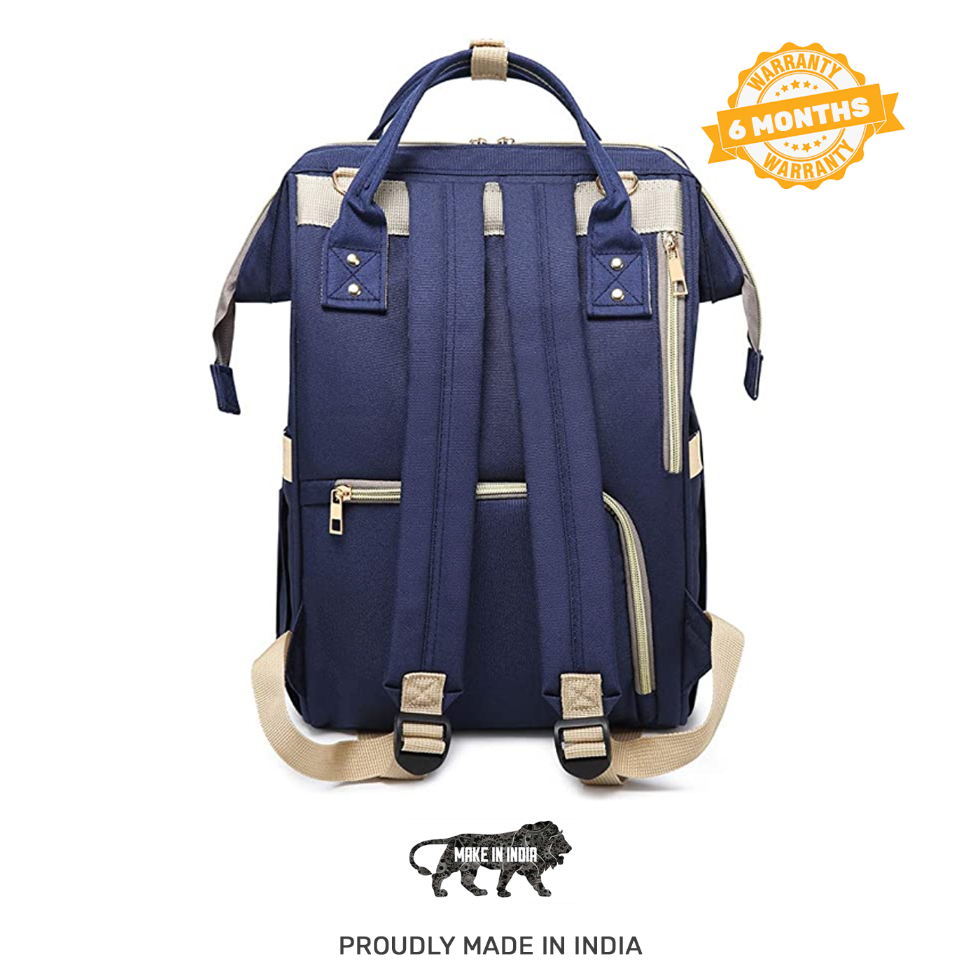 Bembika Diaper Bags For Mom And Dad Kids For Travel Backpack With Small  Bottle Pouch Blue Online in India, Buy at Best Price from Firstcry.com -  14329417