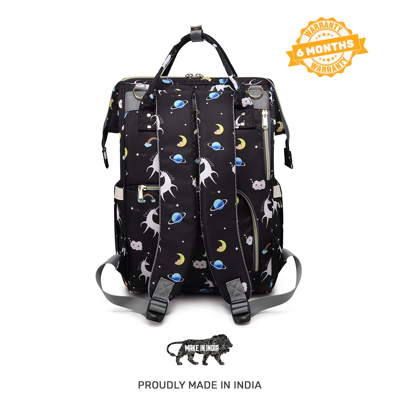 Motherly Elegant Diaper Bag for Mothers for Travel, Maternity Bag for Newborn Baby, Mothers Travelling Bag, Multipocket Water Resistant Baby Bag, Hospital Bag for Moms with Warranty - MOTHERLY