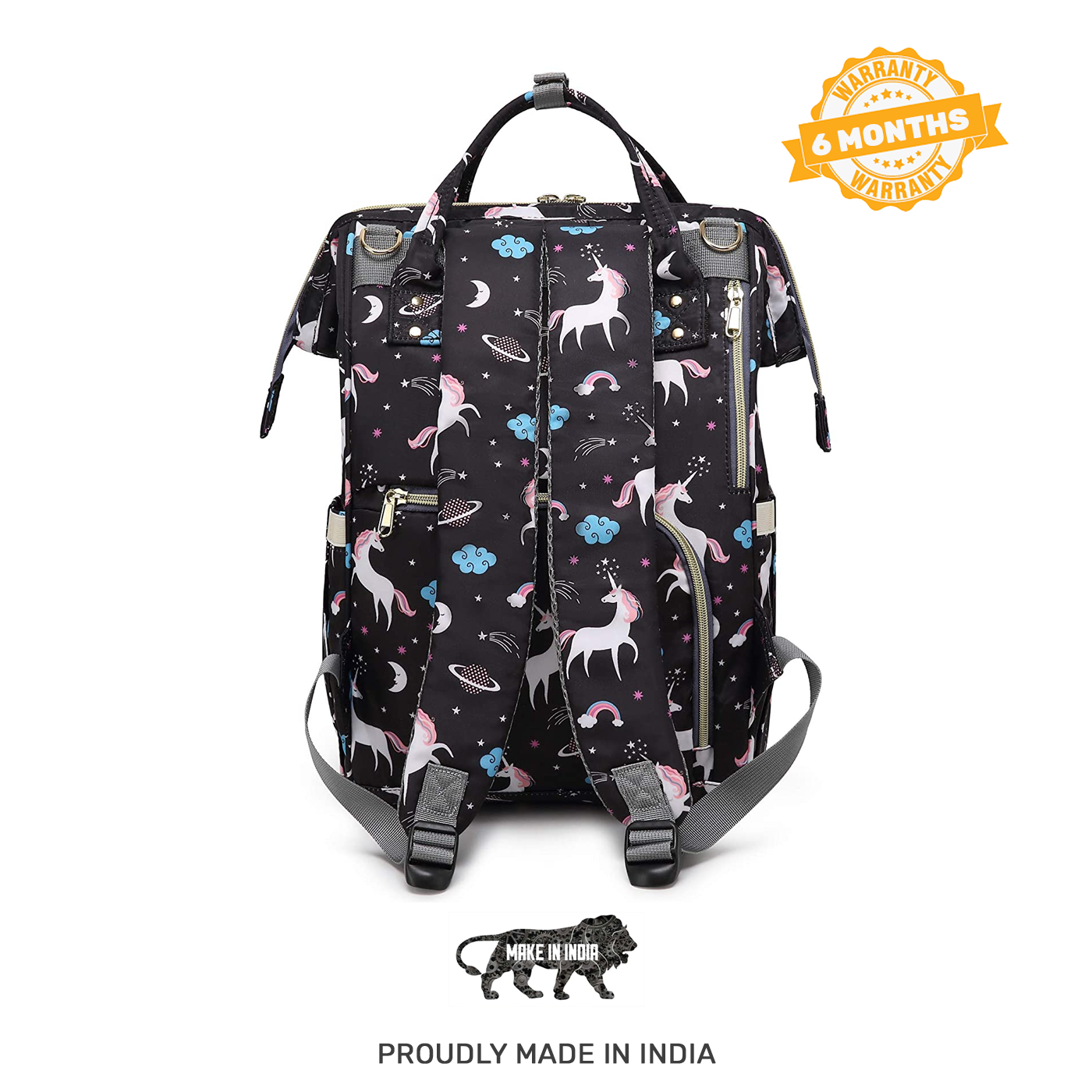 Motherly Elegant Diaper Bag for Mothers for Travel, Maternity Bag for Newborn Baby, Mothers Travelling Bag, Multipocket Water Resistant Baby Bag, Hospital Bag for Moms with Warranty - MOTHERLY