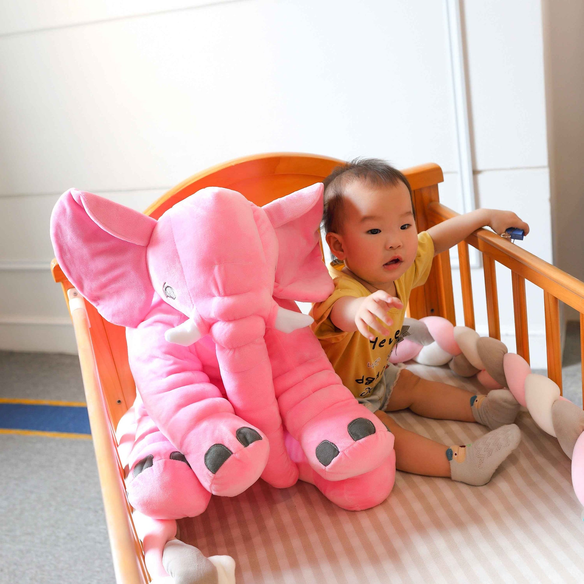 Elephant Plush Toy - Pink