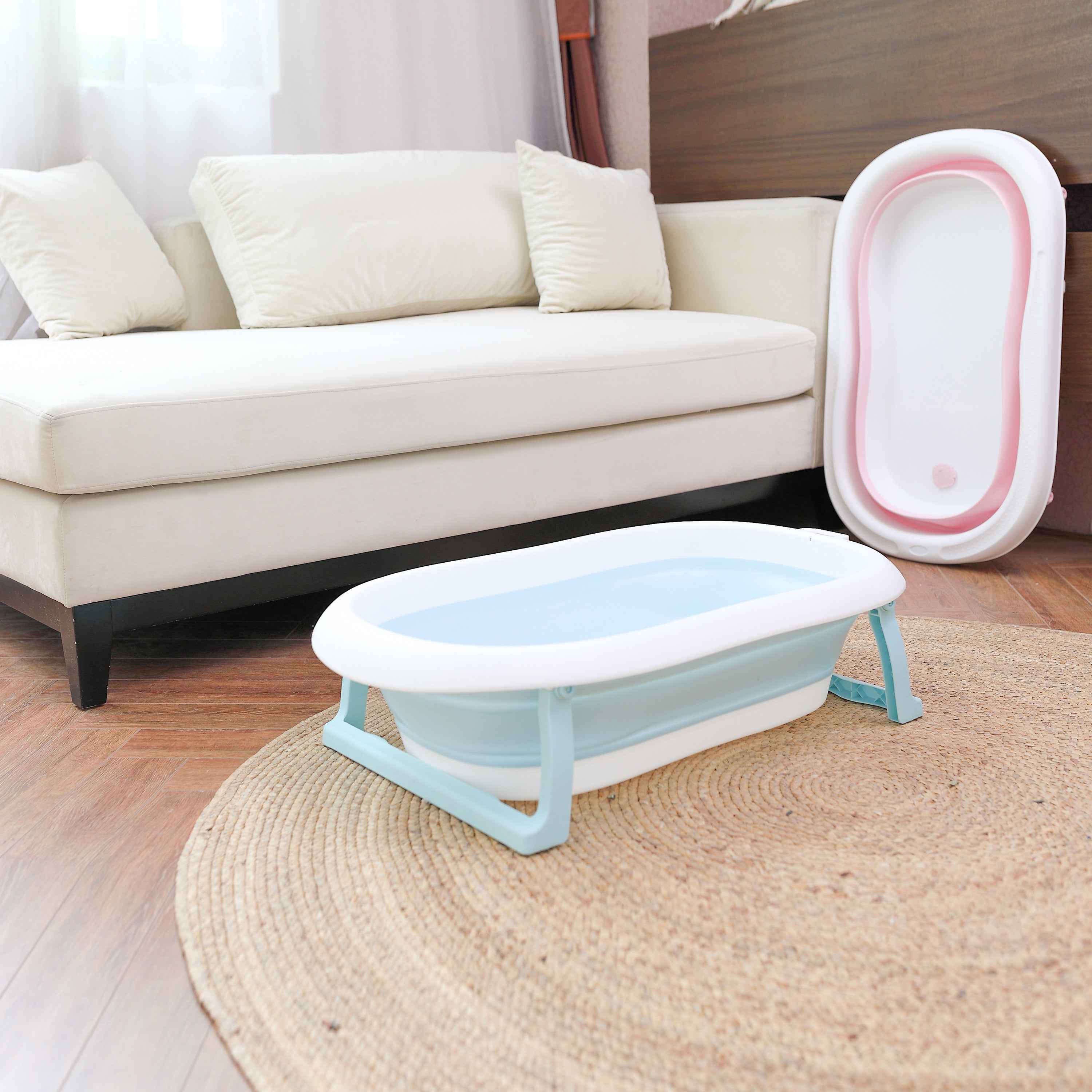 Bubble Basin Foldable Bath Tub For Babies -Pink