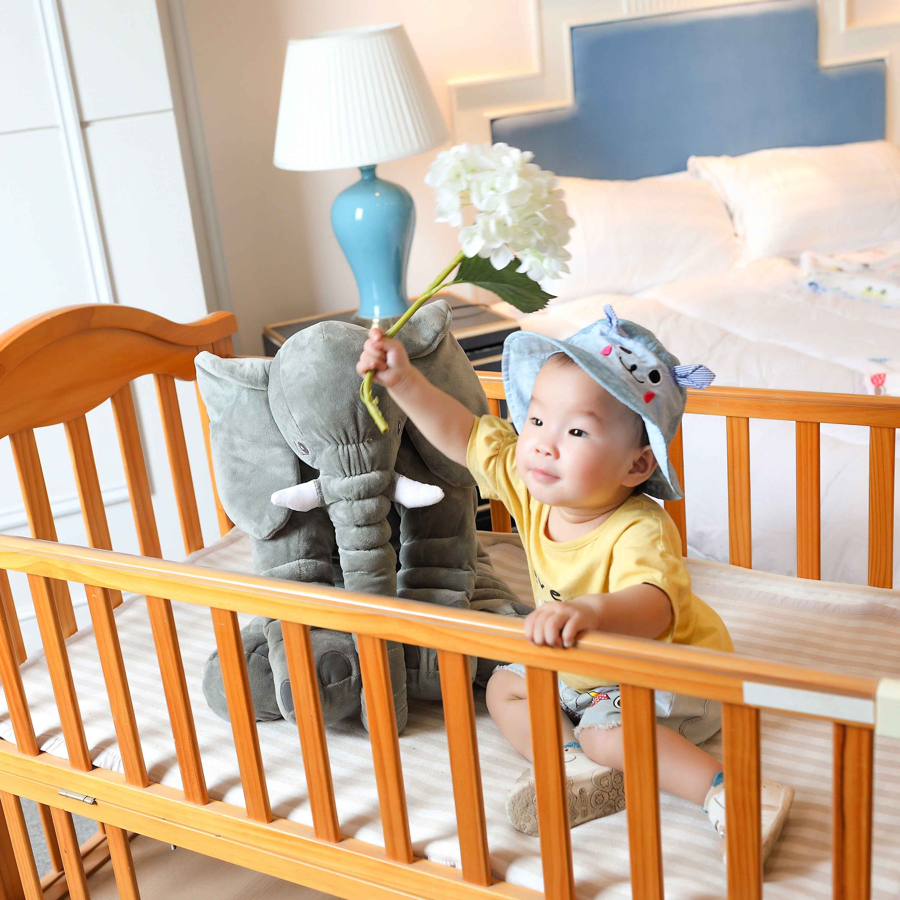 Elephant Plush Toy - Gray