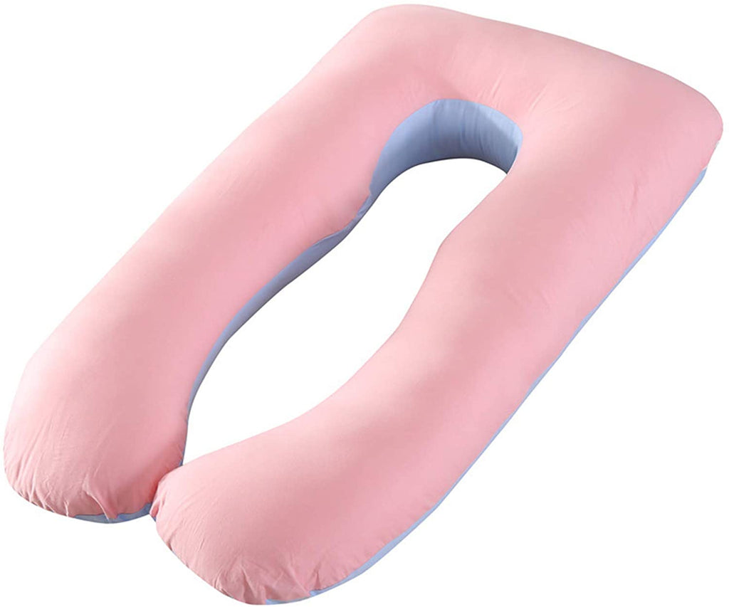 Pregnancy Pillow For Full Body-Coverage and Back Pain - Pink & Blue - MOTHERLY