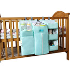 Crib Chronicles Portable Diaper Storage Crib Organizer-Sky Blue