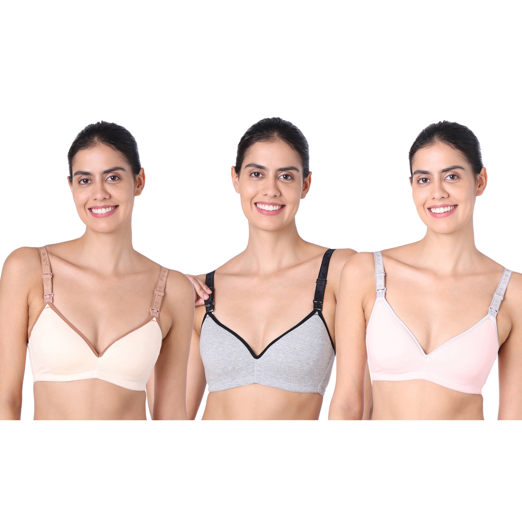 3 Pack Berry Dew Nursing Bra - MOTHERLY