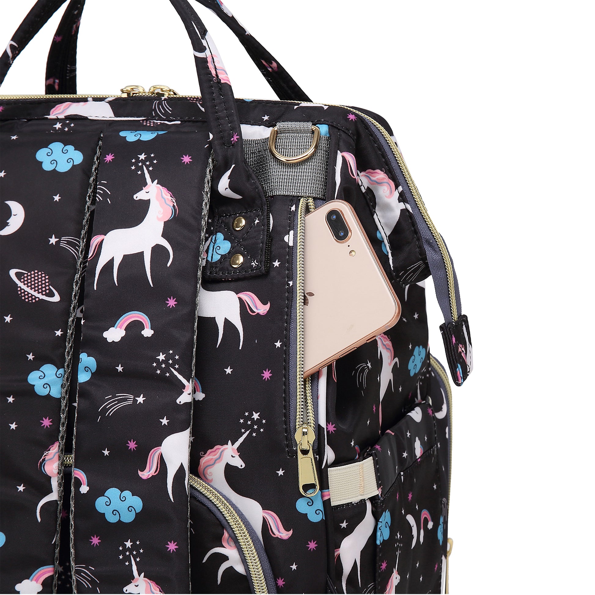 Motherly Elegant Diaper Bag for Mothers for Travel, Maternity Bag for Newborn Baby, Mothers Travelling Bag, Multipocket Water Resistant Baby Bag, Hospital Bag for Moms with Warranty - MOTHERLY