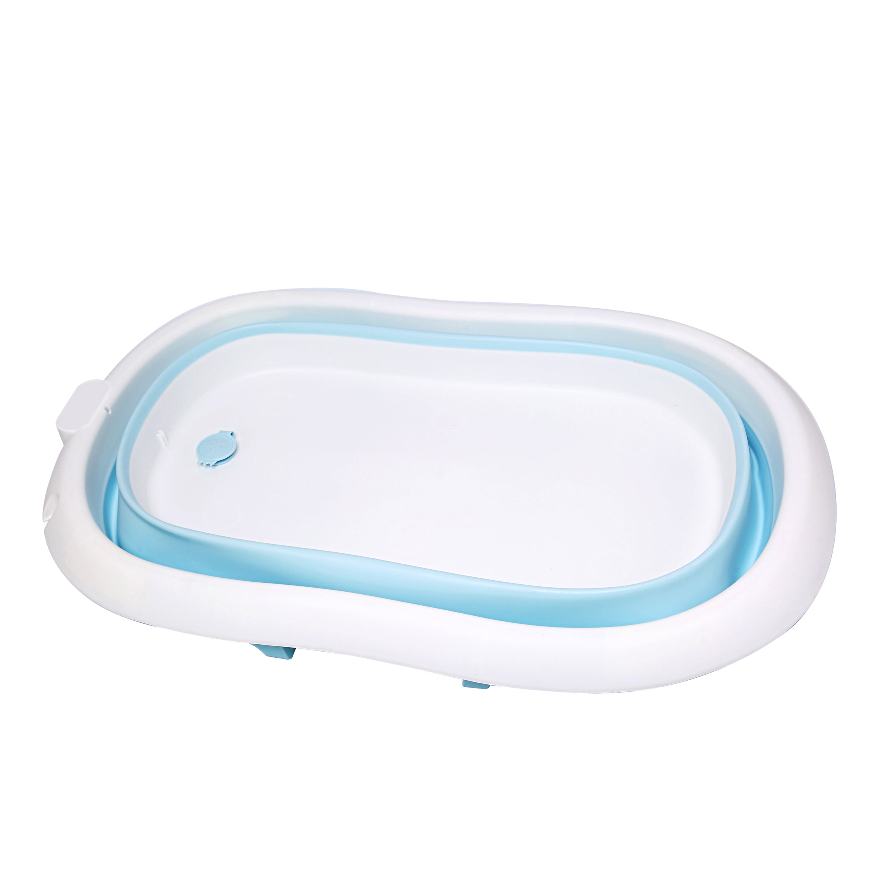 Bubble Basin Foldable Bath Tub For Babies -Light Blue - MOTHERLY
