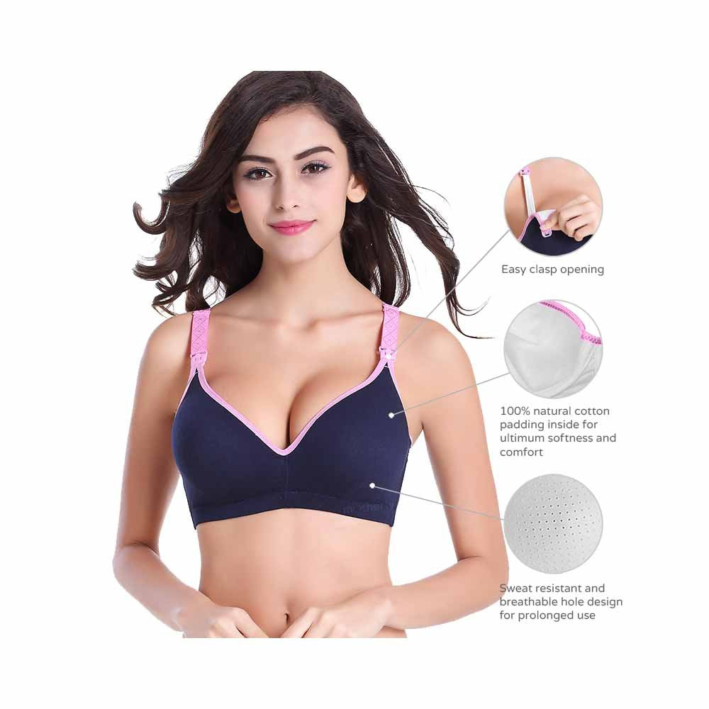 Plain Padded Maternity Bra And Brief Set for Daily Wear at Rs 170