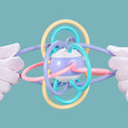 Baby Teether Tube Rattle Toy