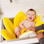 Budding Blooms Baby Bath Pad - White Yellow