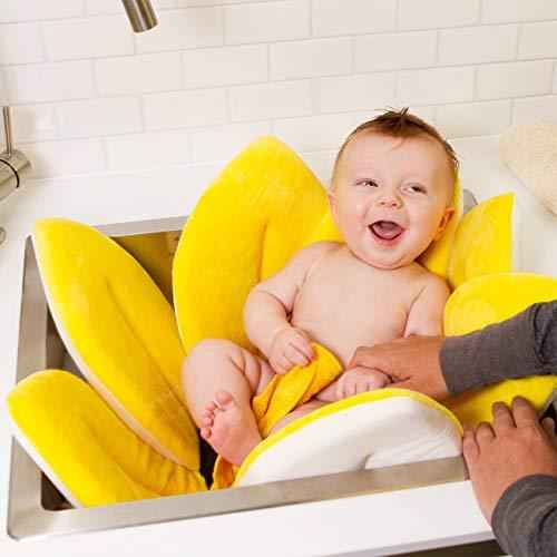 Budding Blooms Baby Bath Pad - White Yellow