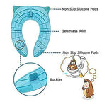 Motherly Perry Porter Travel Friendly Foldable Potty Trainer Seat Cover for Babies Toilet Training (Pink)