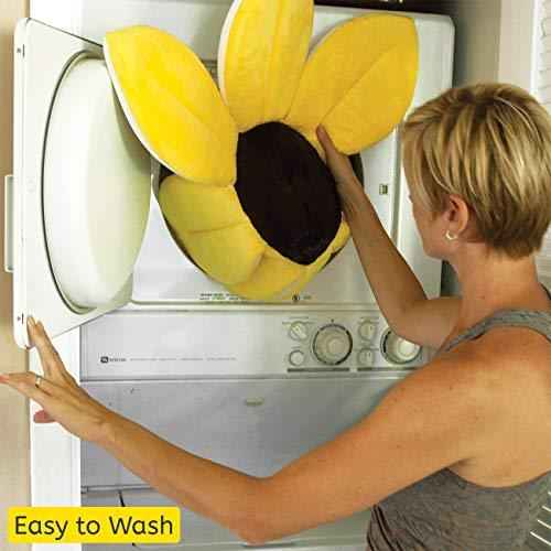 Budding Blooms Baby Bath Pad - White Yellow