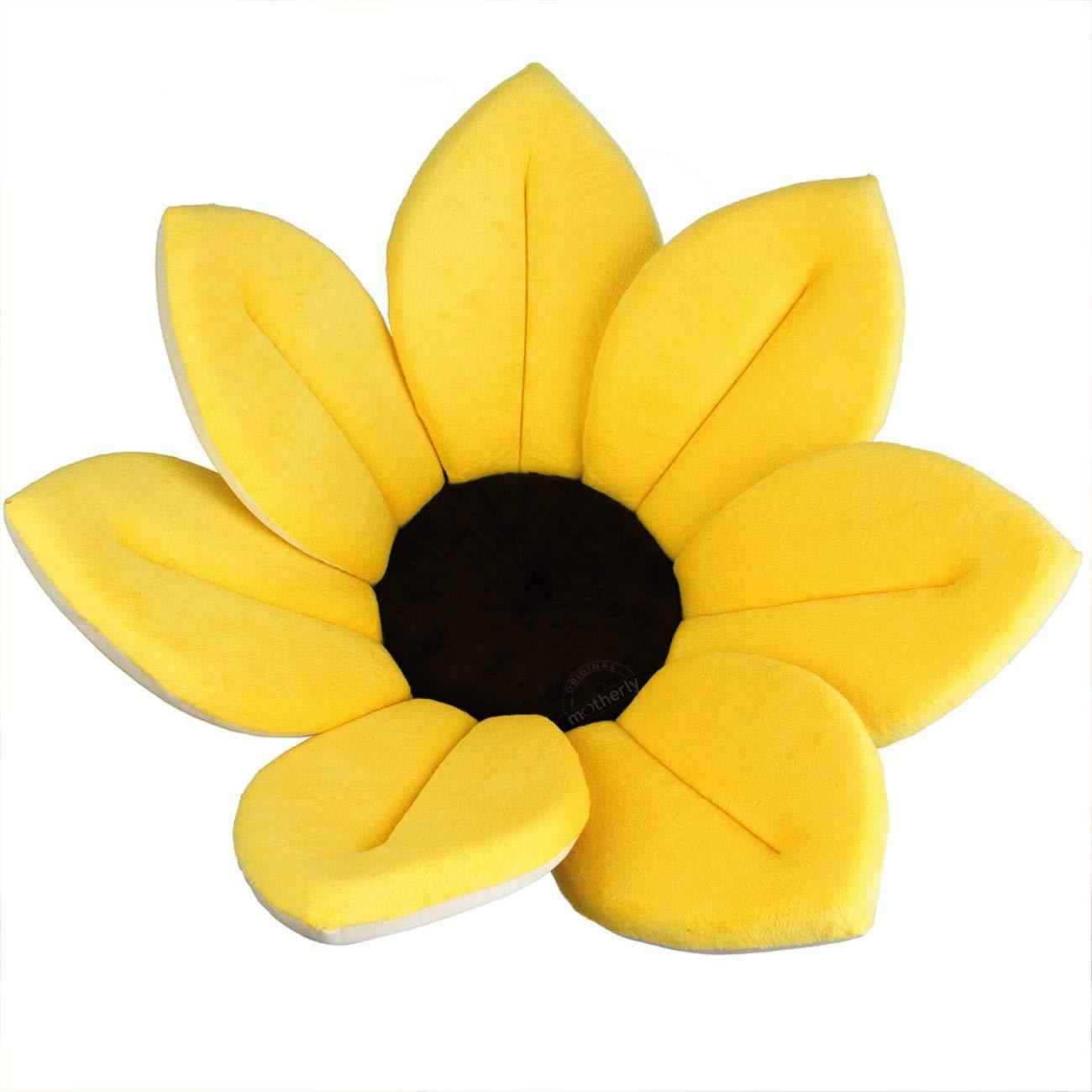 Budding Blooms Baby Bath Pad - White Yellow