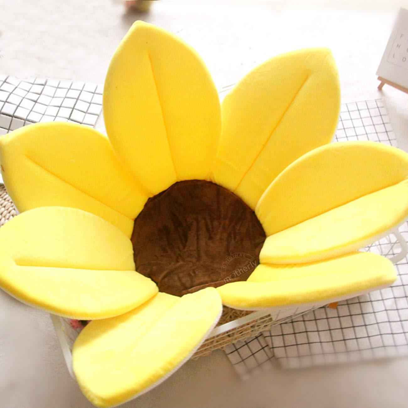 Budding Blooms Baby Bath Pad - White Yellow