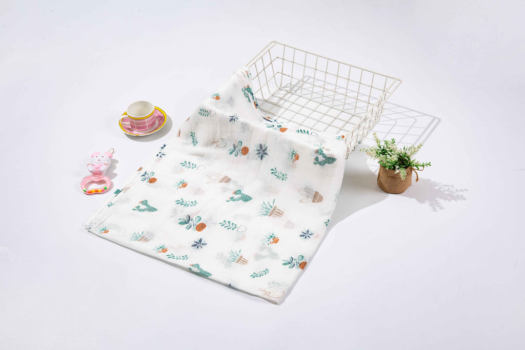 Swaddle Wrap Blankets -Potted Plants