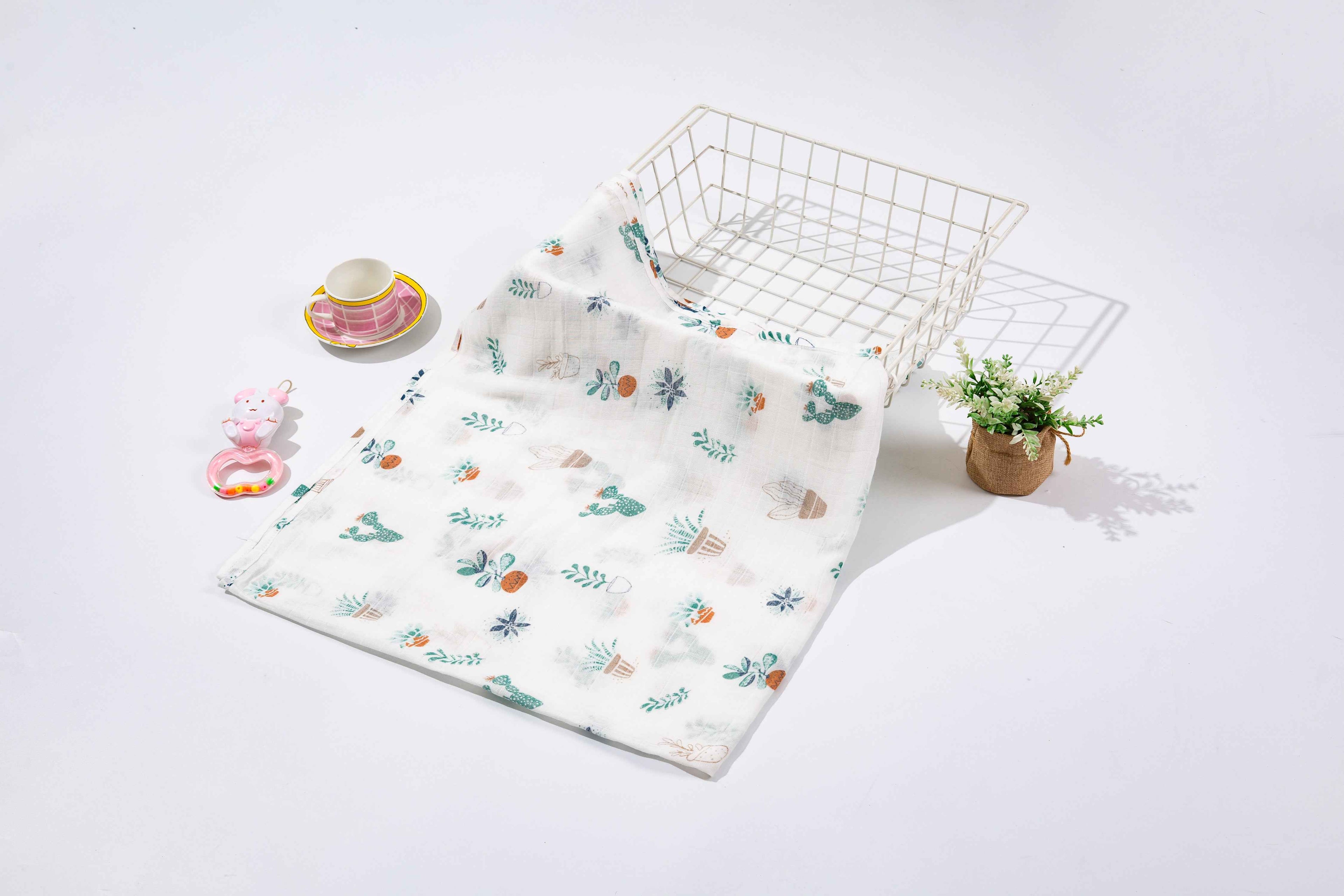 Swaddle Wrap Blankets -Potted Plants