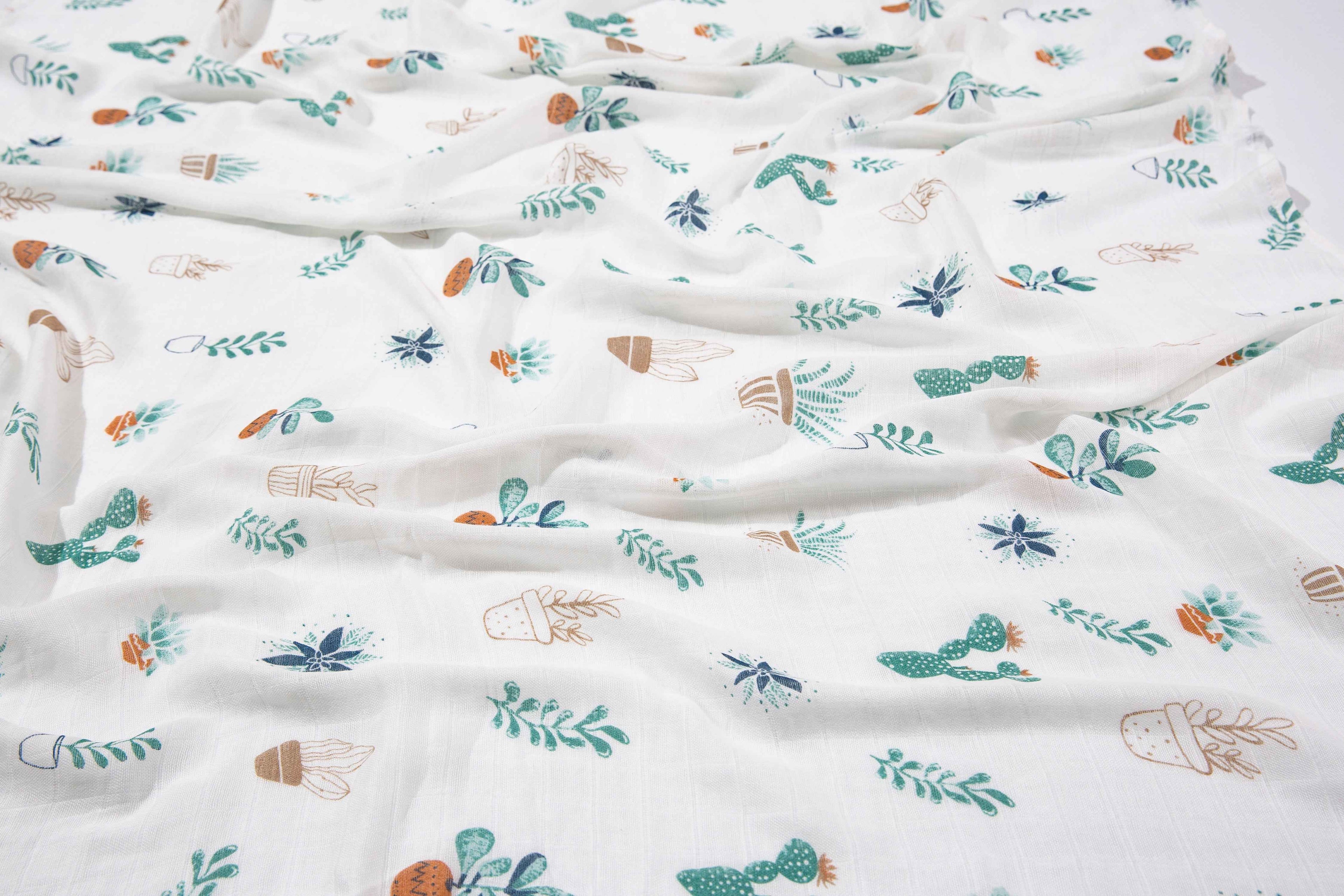 Swaddle Wrap Blankets -Potted Plants