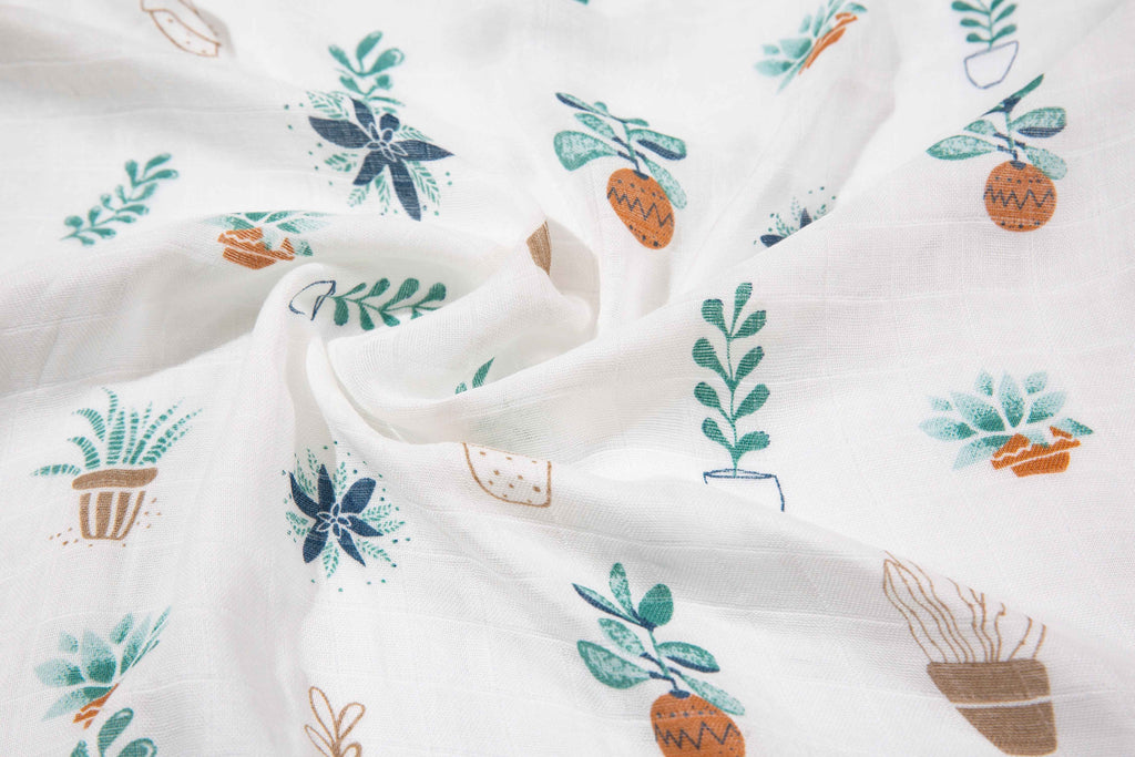 Swaddle Wrap Blankets -Potted Plants
