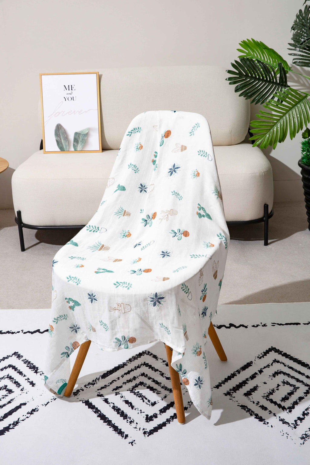 Swaddle Wrap Blankets -Potted Plants