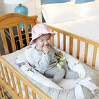 Pearly Parlor Baby Bed Nest With Pillow -Gray Giraffe