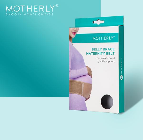 Motherly Maternity Belt for Belly Support, Pregnancy Support Belt Pre Natal-Belly Band, Adjustable & Breathable Waist Support Belt for Pregnancy, Helps in Back Pain, Pre and Postpartum (Medium)