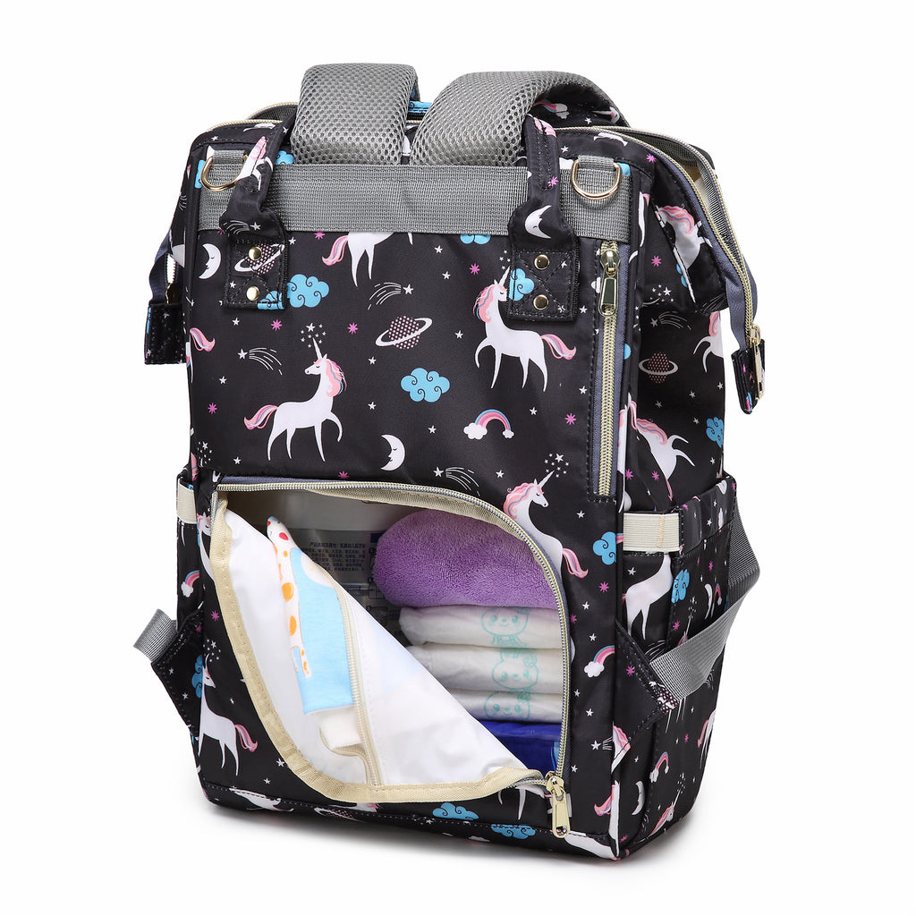 Motherly Elegant Diaper Bag for Mothers for Travel, Maternity Bag for Newborn Baby, Mothers Travelling Bag, Multipocket Water Resistant Baby Bag, Hospital Bag for Moms with Warranty - MOTHERLY