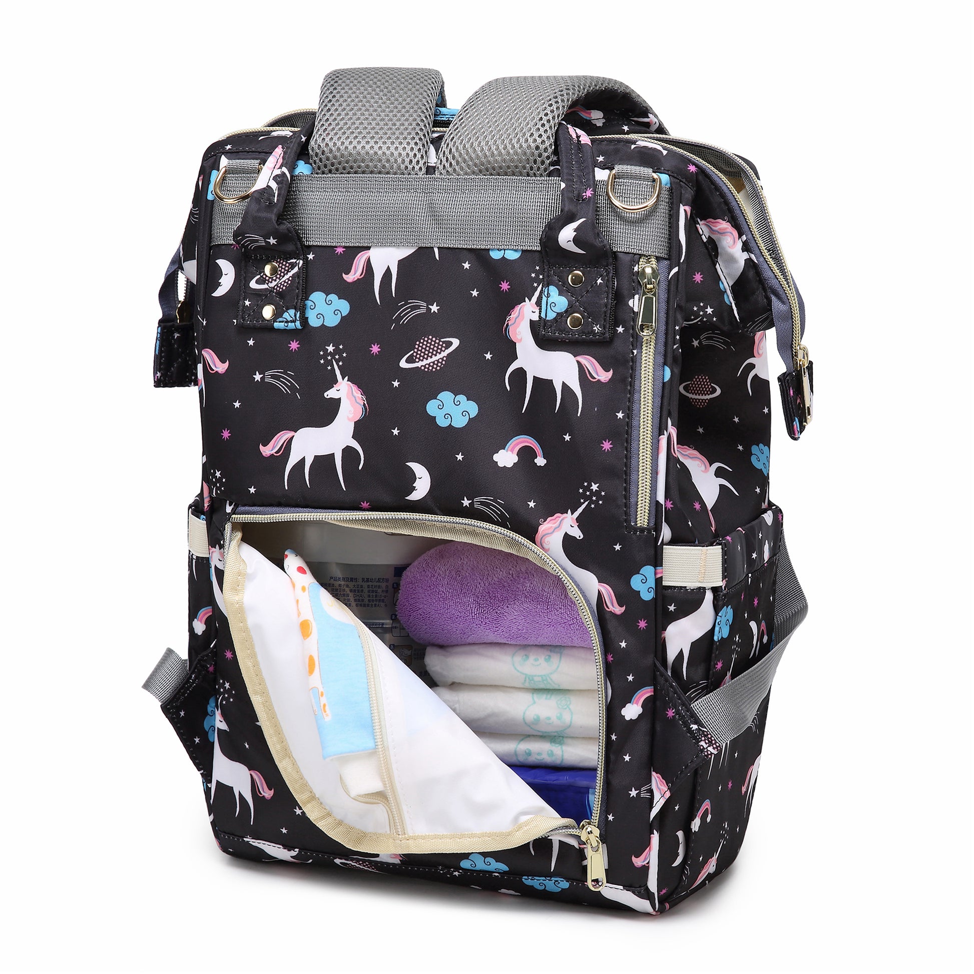 Motherly Elegant Diaper Bag for Mothers for Travel, Maternity Bag for Newborn Baby, Mothers Travelling Bag, Multipocket Water Resistant Baby Bag, Hospital Bag for Moms with Warranty - MOTHERLY