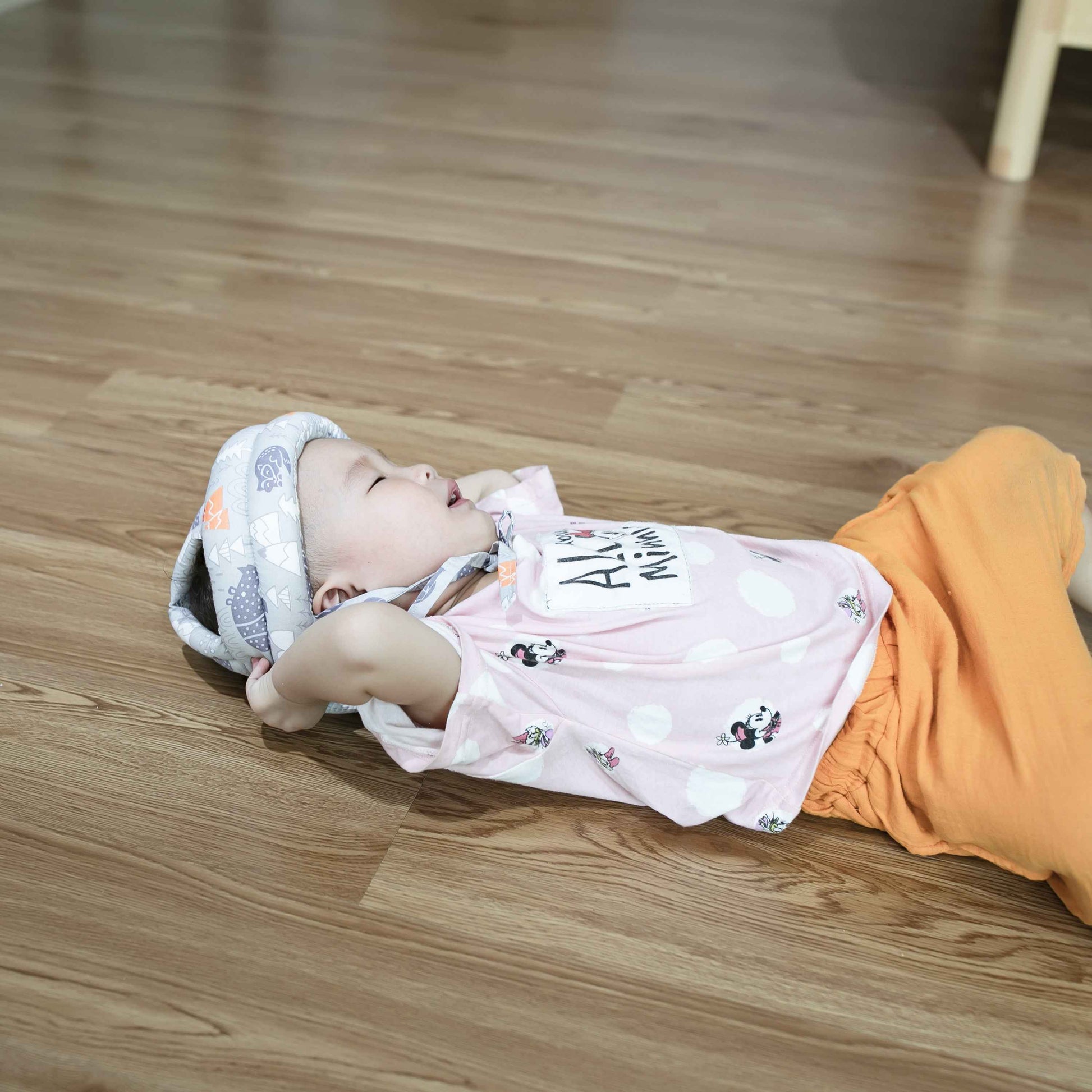 Safety Baby Helmet - Grey Forest