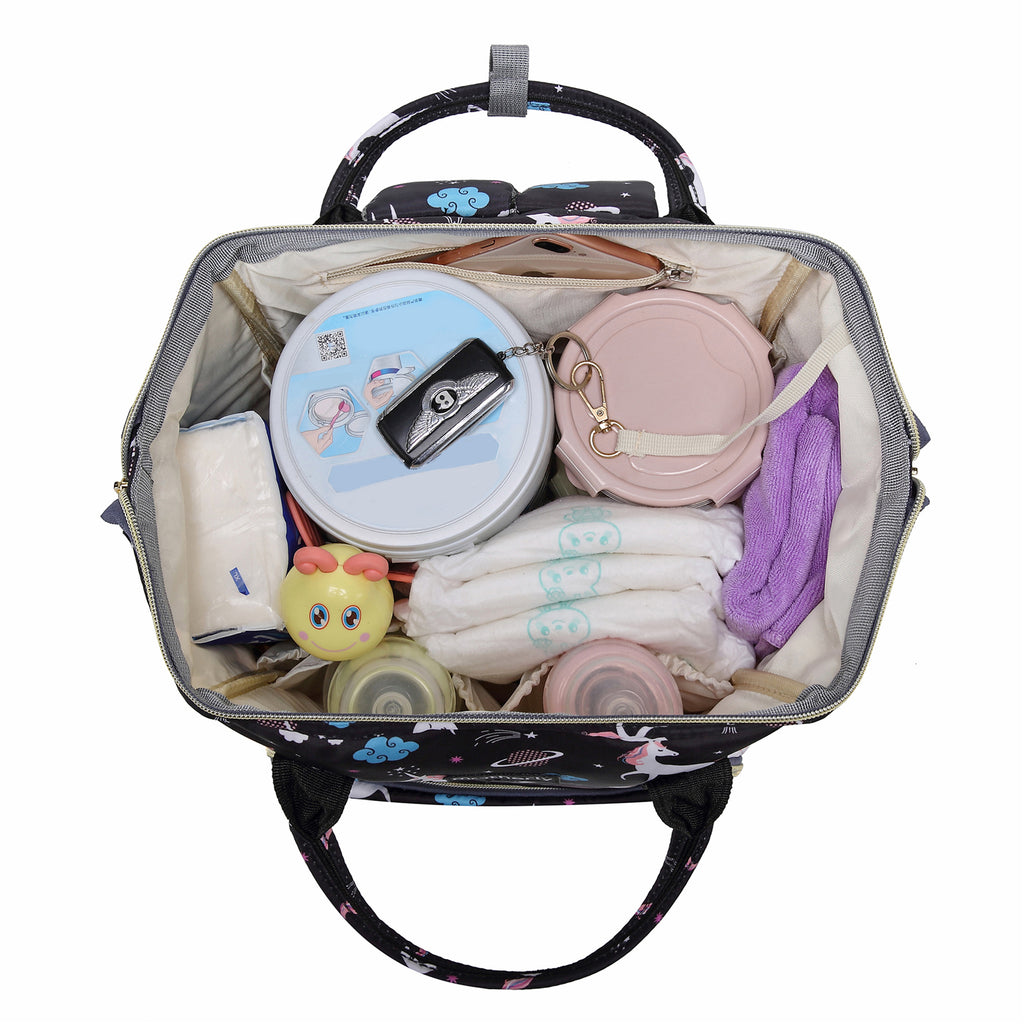 Motherly Elegant Diaper Bag for Mothers for Travel, Maternity Bag for Newborn Baby, Mothers Travelling Bag, Multipocket Water Resistant Baby Bag, Hospital Bag for Moms with Warranty - MOTHERLY