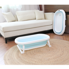 Bubble Basin Foldable Bath Tub For Babies -Light Blue - MOTHERLY