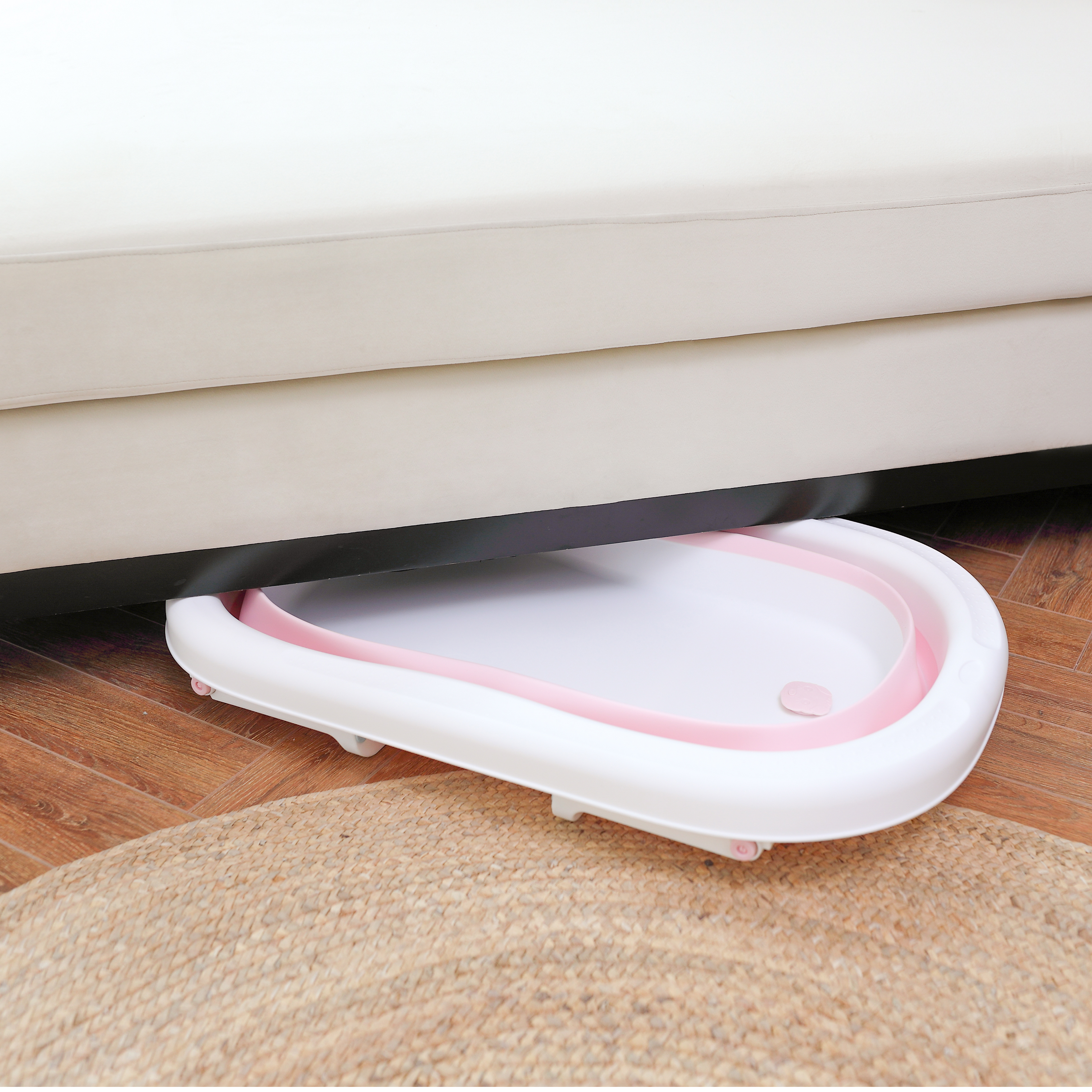 Bubble Basin Foldable Bath Tub For Babies -Pink - MOTHERLY