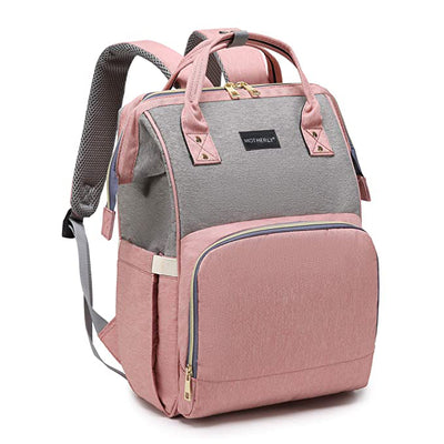 Dusty Pink Quilted Diaper Bag (100% Cotton) – Zoey