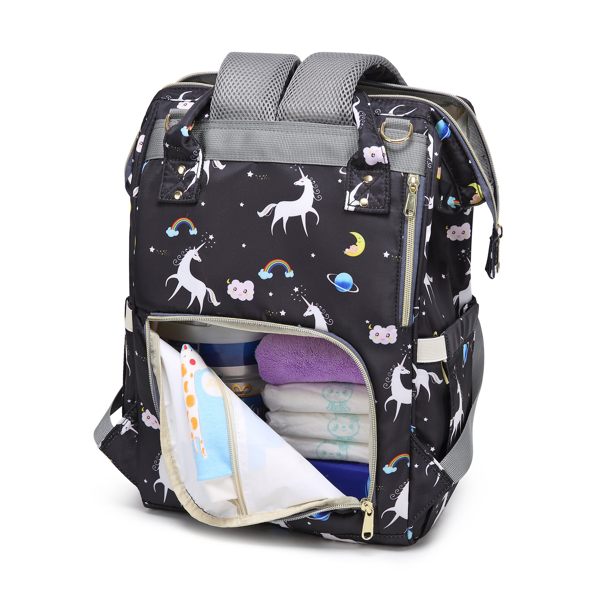 Motherly Elegant Diaper Bag for Mothers for Travel, Maternity Bag for Newborn Baby, Mothers Travelling Bag, Multipocket Water Resistant Baby Bag, Hospital Bag for Moms with Warranty - MOTHERLY