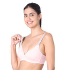 Motherly Stylish Padded Women Breastfeeding Bra, Maternity, Feeding, Nursing Bras (b, Gray Black, 34)