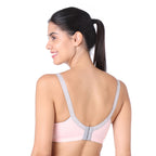 Motherly Stylish Padded Women Breastfeeding Bra, Maternity, Feeding, Nursing Bras (b, Gray Black, 34)