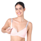 Motherly Stylish Padded Women Breastfeeding Bra, Maternity, Feeding, Nursing Bras (b, Gray Black, 34)